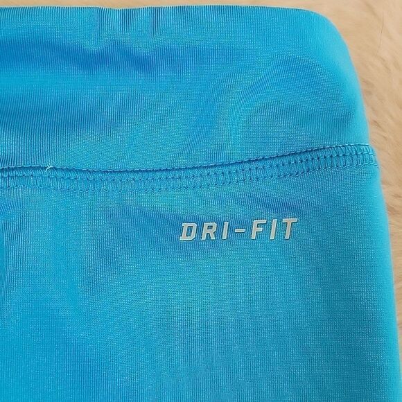 GIRL'S NIKE DRI-FIT TURQUOISE "JUST DO IT." LEGGINGS, SIZE 2T - Picture 4 of 4